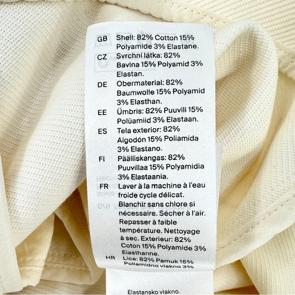 NWT COS Cream White Regular Fit Cropped Twill Lightweight Zip-Up Jacket sz XS - Picture 7 of 9